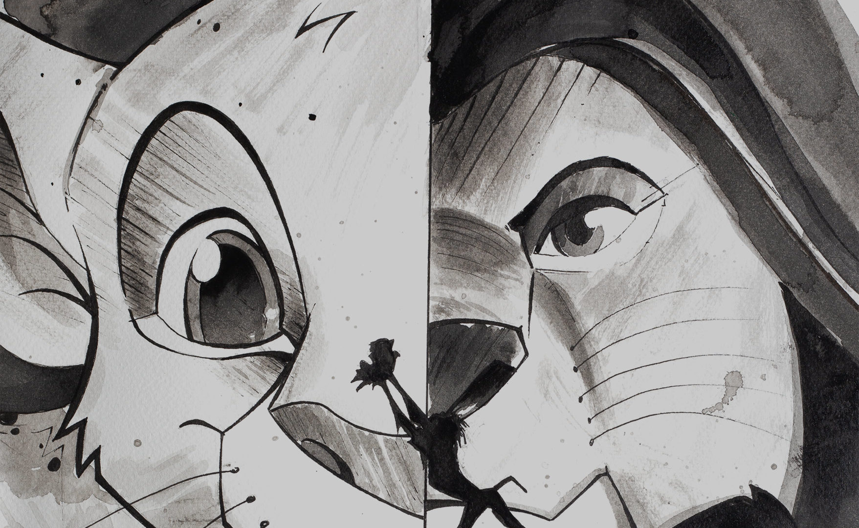 Le Roi Lion - Zoom sur une partie du dessin