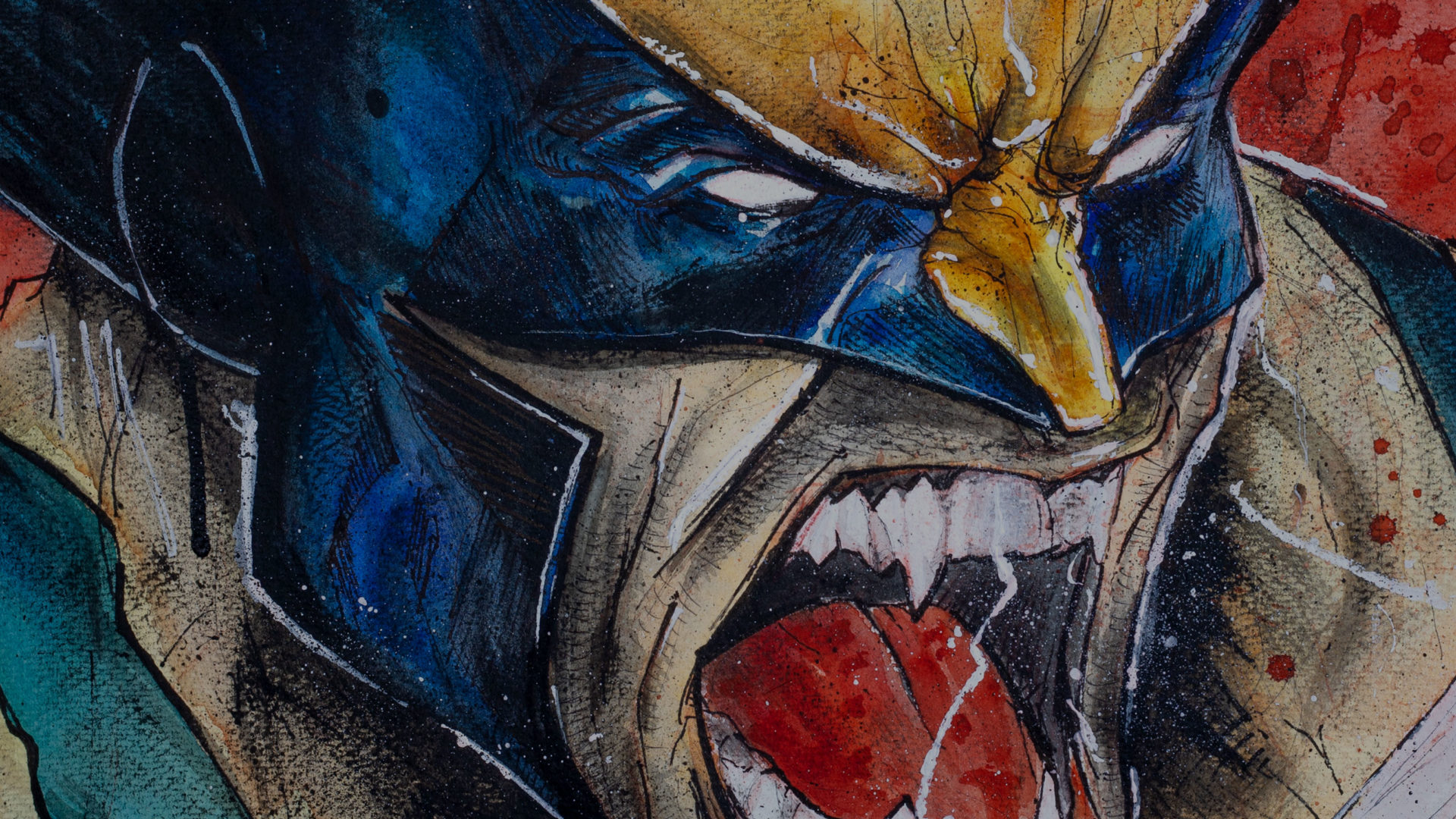 Wolverine - Zoom sur une partie du dessin